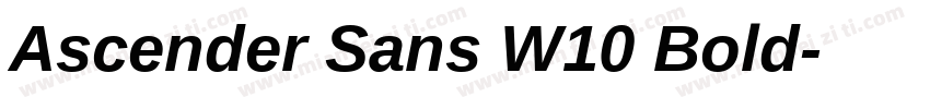 Ascender Sans W10 Bold字体转换